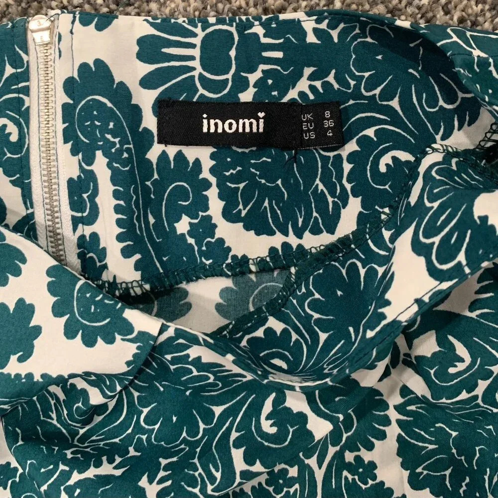 Green & White Dress, Inomi brand - Picture 4 of 6